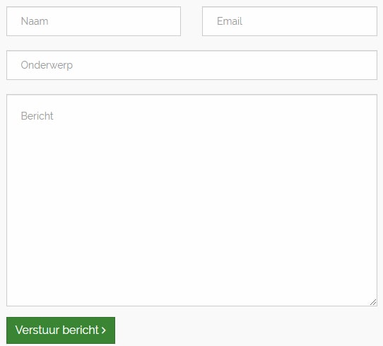 Een contact formulier zonder beveiliging